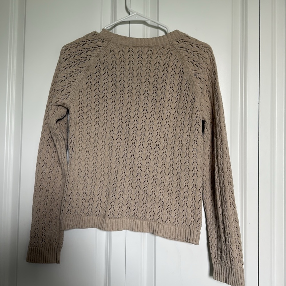 LOFT Beige Knit Cardigan - Picture 5 of 5